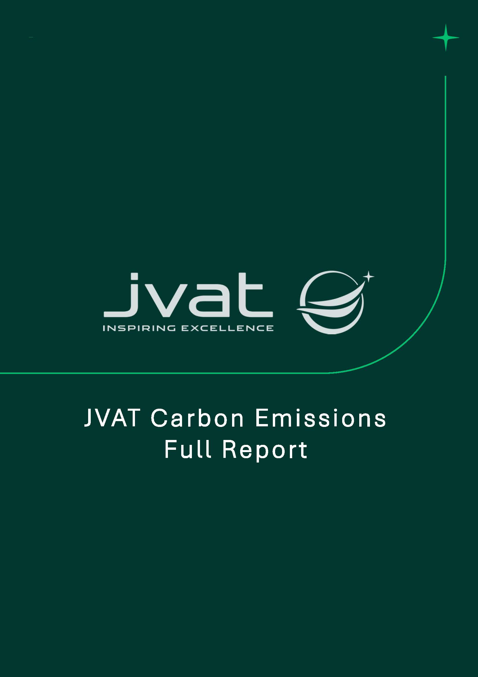 JVAT Carbon Emissions Full Report, page 1 of 9
